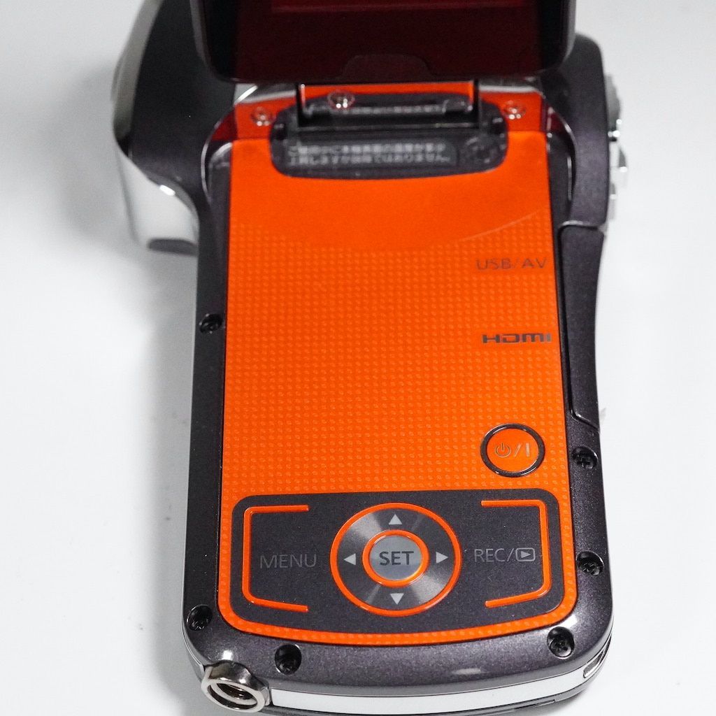 Panasonic HX-WA10 オレンジ ビデオカメラ 動作品 Panasonic HX-WA10 HD Waterproof Dual Camcorder (Orange) HX-WA10D