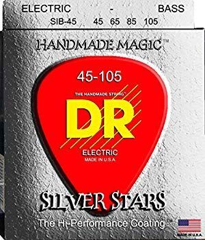 DR ベース弦 SILVER STARS ステンレス コーテッド .045-.105 SIB-45 bme6fzu