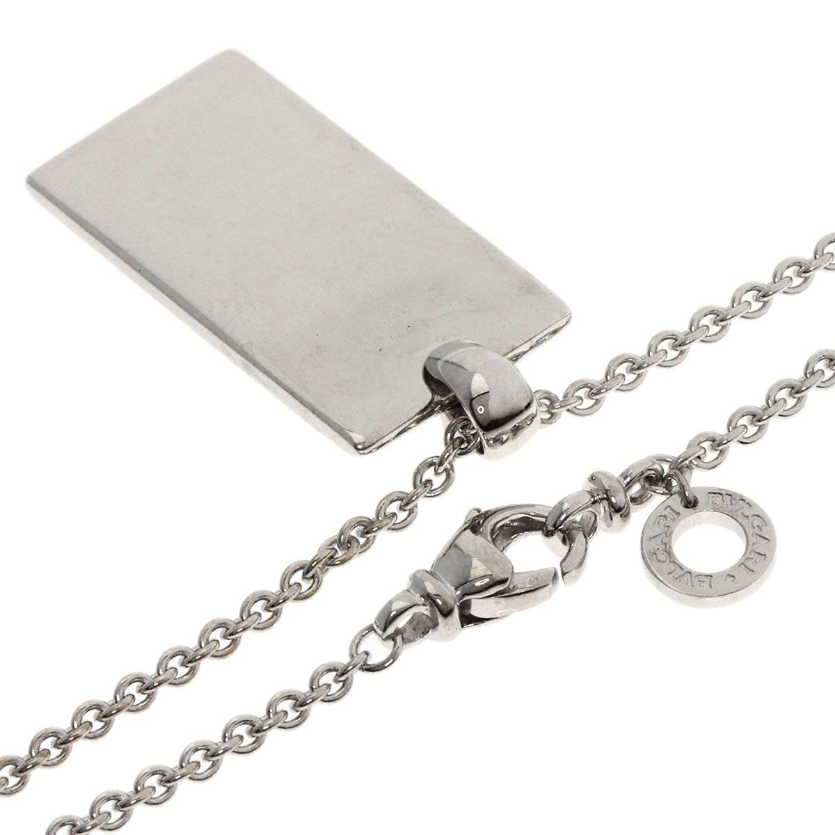 BVLGARI ブルガリ インゴッド 1P ダイヤモンド ネックレス K18WG  