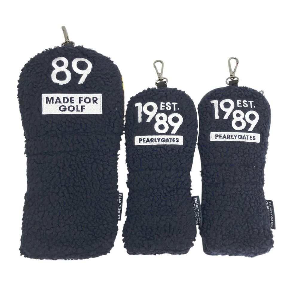 PEARLY GATES パーリーゲイツ モデル パーリーゲイツカップ ヘッドカバー 3点セット ニコちゃん イエロー系 DR×1 FW×2 240101550538 ゴルフウェア ストスト