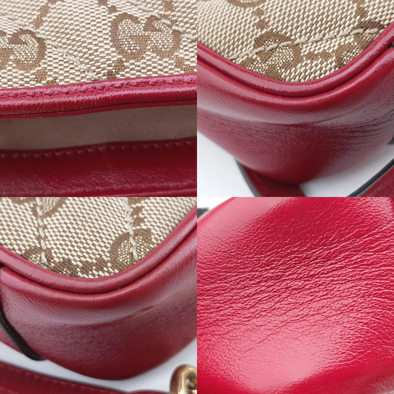 グッチGucciGGマーモントベージュ×レッド×マルチカラーキャンバス×レザー446744D031692815 WWW_OLIVIERBERNSTEIN_COM