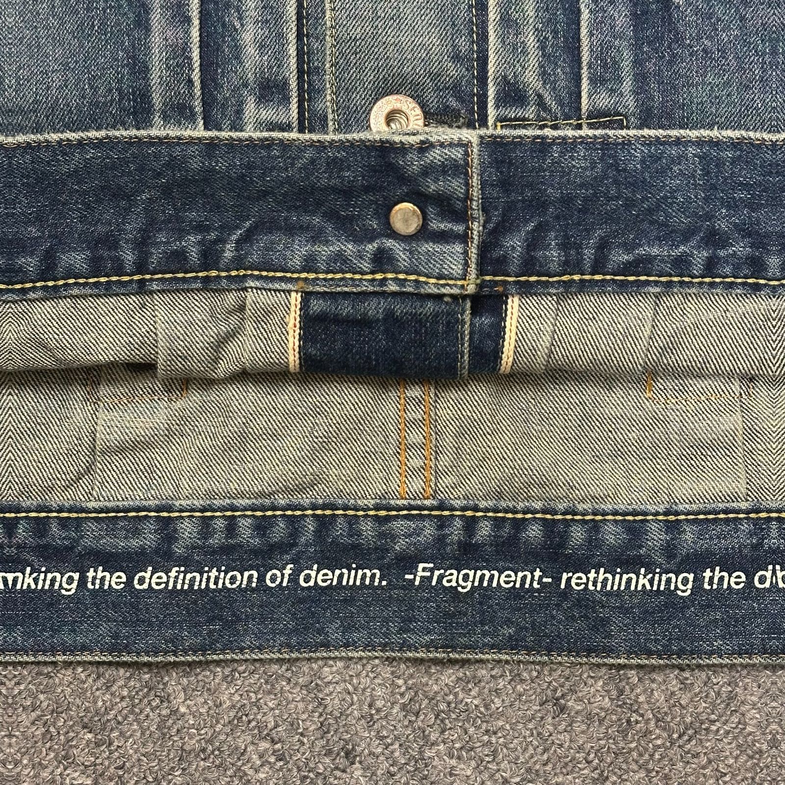 参考上代93500円 未使用品 SEQUEL 24AW × FRAGMENT DAMAGE DENIM