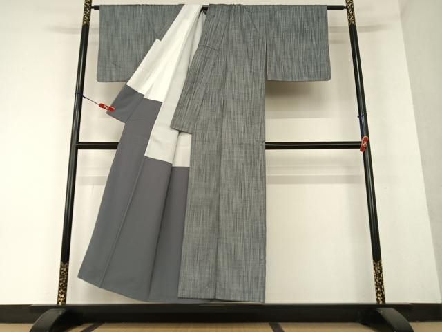 平和屋着物○上質な紬 双鳥花文 鈴乃屋扱い 正絹 逸品 AAAY0112zg  