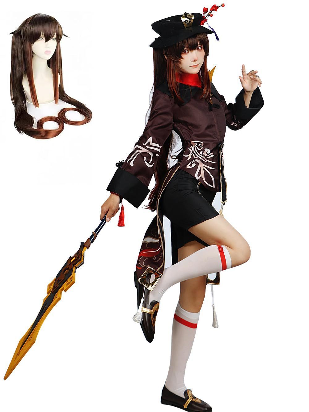 文化祭 職人製作 コスプレ ウィッグ付き フォカロルス 原神 コスプレ