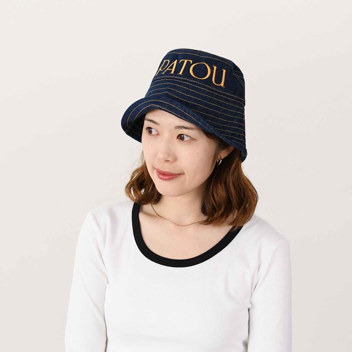PATOU パトゥ 帽子 バケハ バケットハット デニム AC027 0008 