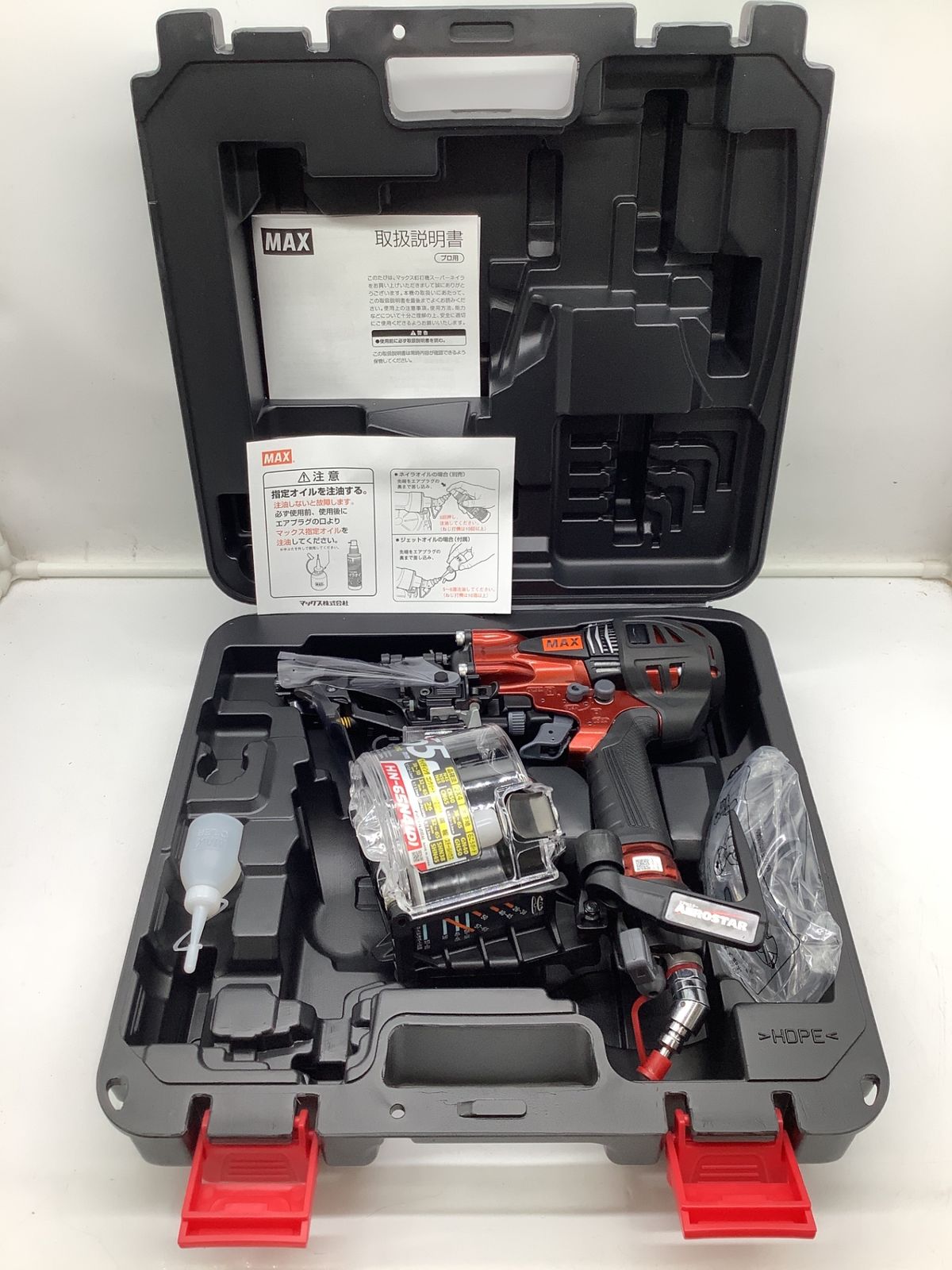 MAX マックス 高圧コイルネイラ HN-65N4 D -R マイスターレッド HN91017 ITWCMB2N2A34 エコツール岡崎インター店 M02