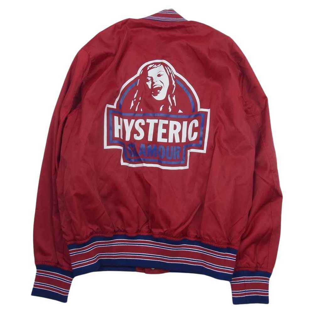 ヒステリックグラマー　スタジャン　レッド　ウール　M HYSTERIC ASSOCIATION スタジャン|HYSTERIC GLAMOUR MEN