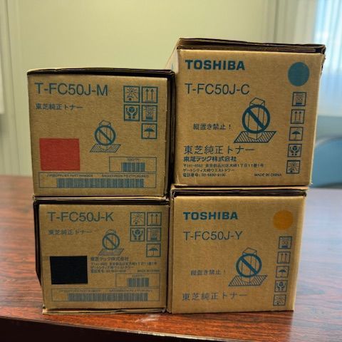 東芝トナー4本セット T-FC50J （ブラック・シアン・マゼンタ・イエロー）