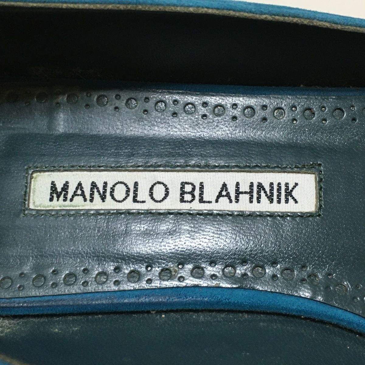 MANOLO BLAHNIK(マノロブラニク) フラットシューズ 37 レディース - ライトブルー スエード