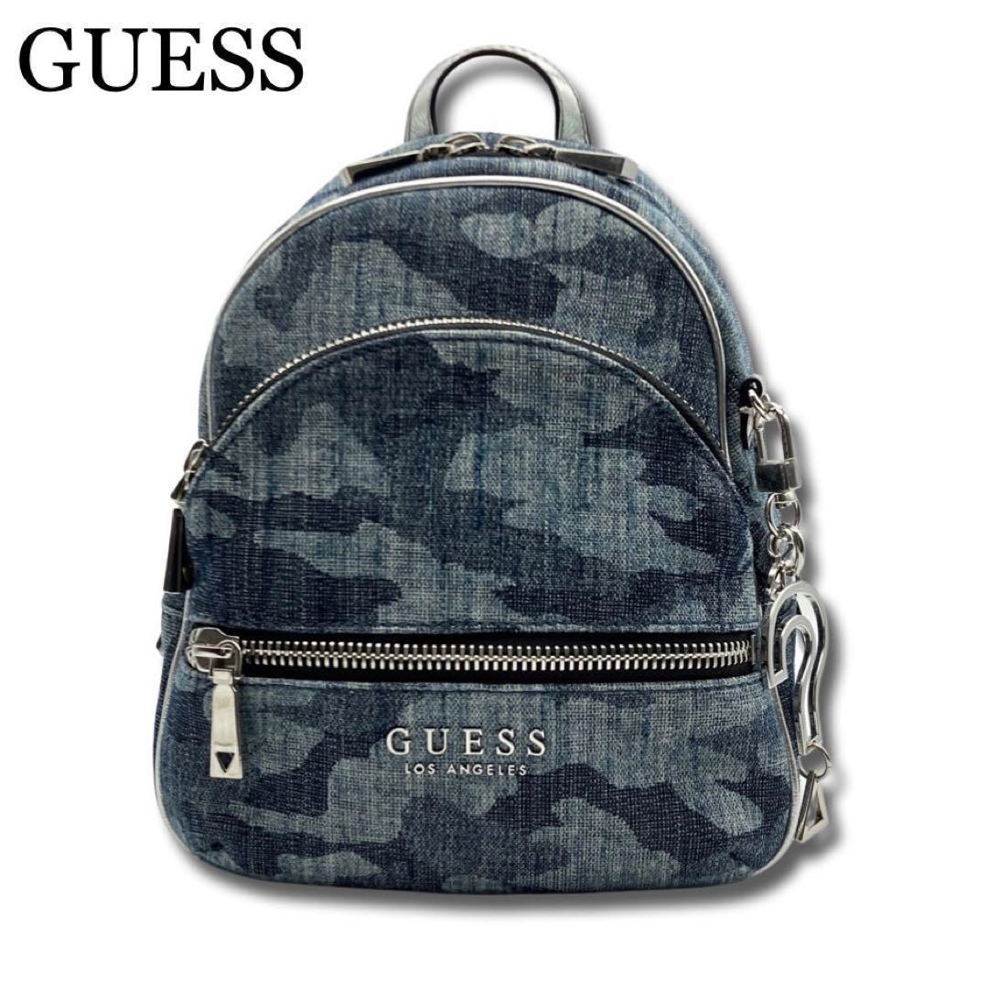 GUESS ゲス キャンバス リュックサック カモフラ 迷彩 バック