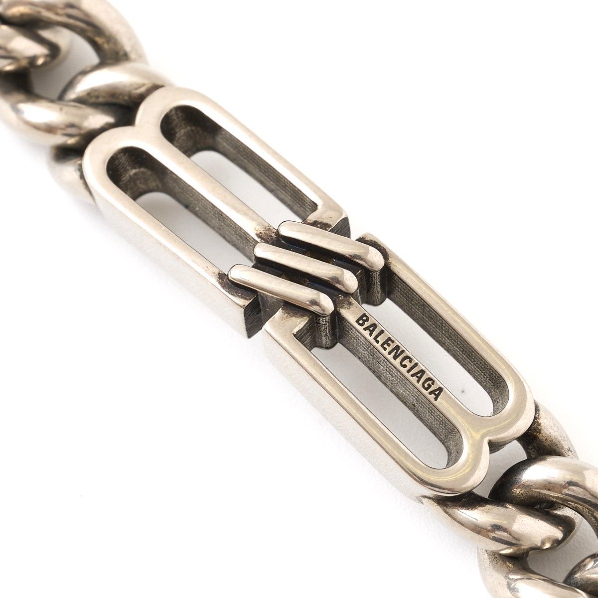 BALENCIAGA Bバングル BALENCIAGA バレンシアガ Bb Icon Gourmette ブレスレット