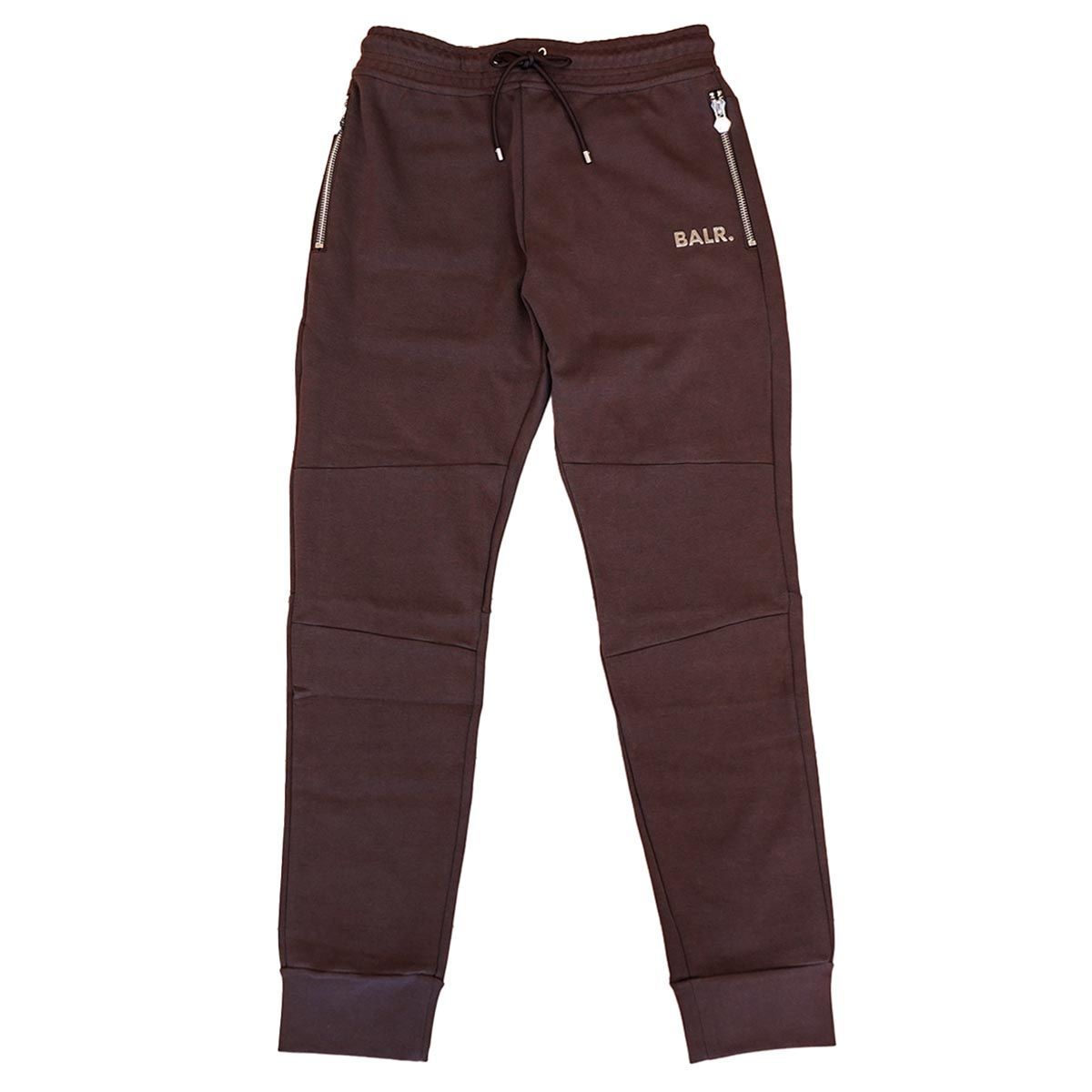 スウェットパンツ BALR ボーラー 2023年-2024年秋冬新作 B1411.1004 Q-Series Slim Classic Sweatpants メンズ 男性 スリムフィット イージーパンツ ロングパンツ スエット Java 228 ブラウン