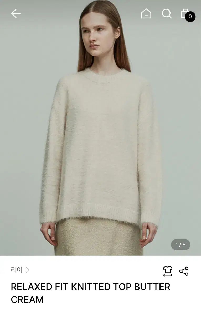 リーイ re rhee アイボリー ニット