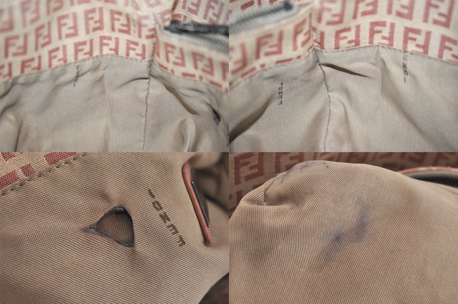 FENDI フェンディ ヴィンテージ ズッキーノ柄 ハンドバッグ 財布