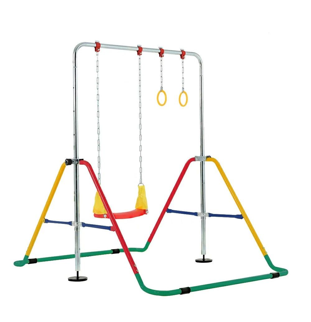 12 割 鉄棒 室内 屋外 折りたたみ 5段階高さ調節 鉄棒 ブランコ 吊り輪 子供用 誕生日 プレゼントギフト