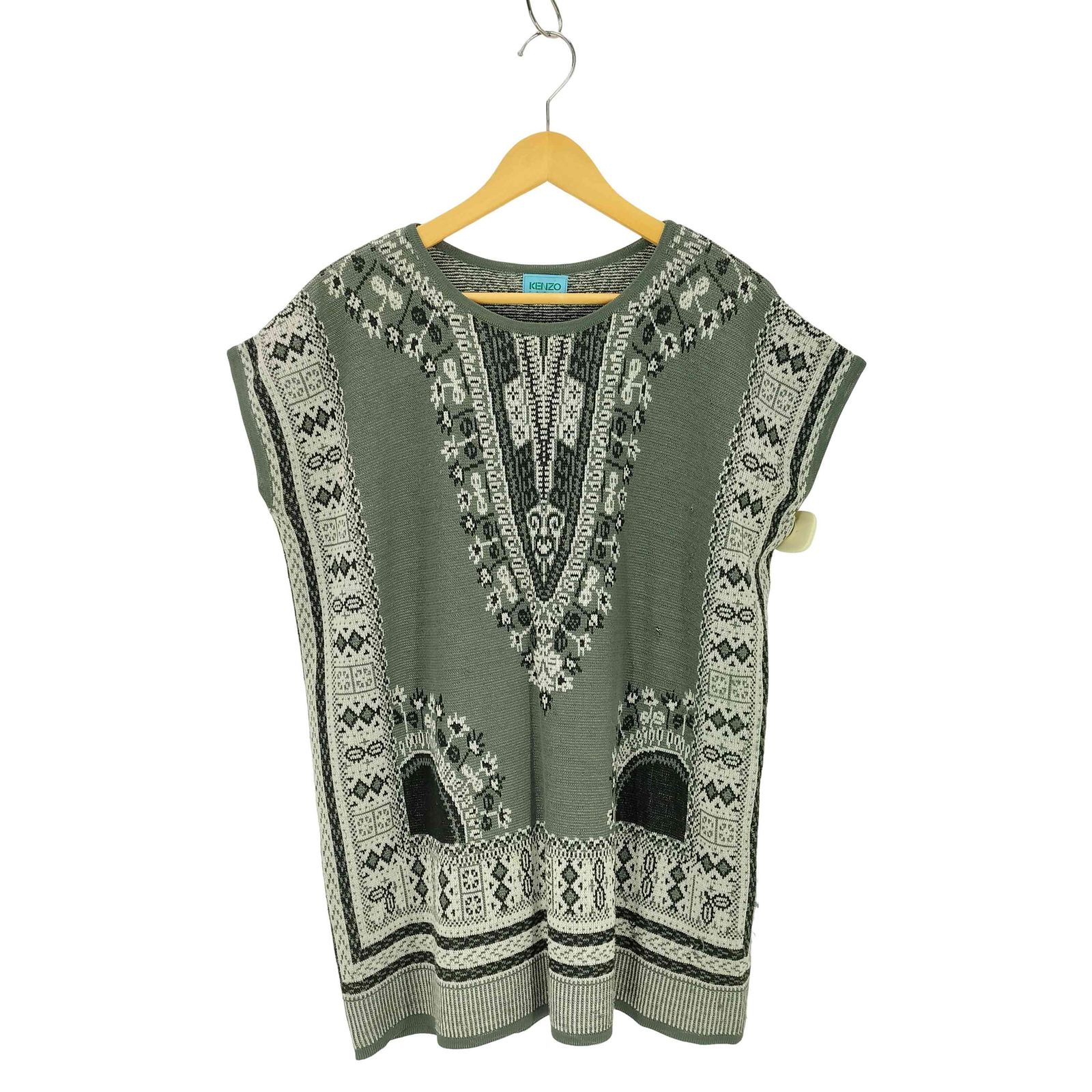 ケンゾー KENZO 民族柄 ニットノースリーブ レディース 表記無