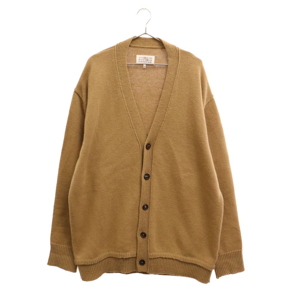 Maison Margiela (メゾンマルジェラ) 22AW Elbow Patch Knit Cardigan エルボーパッチニットカーディガン  SI1GP0003 S18064 ベージュ - メルカリ