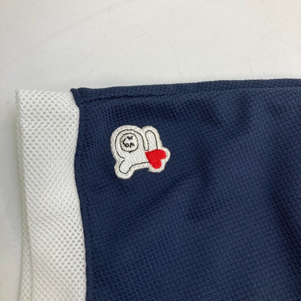 サイズ：38 ARCHIVIO アルチビオ  半袖襟付きTシャツ  ネイビー系 [240101437722] ゴルフウェア レディース ストスト サイズ：38 ARCHIVIO アルチビオ 半袖襟付きTシャツ ネイビー系