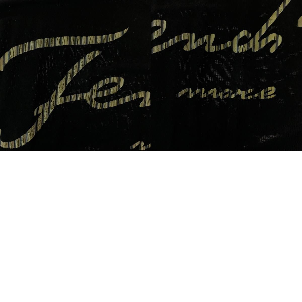 FENDI フェンディ プリントロゴ サイズ42 ブラック 黒 レーヨン/ポリウレタン 半袖Ｔシャツ クルーネック レディース 502838 FENDI フェンディ プリントロゴ サイズ42 ブラック 黒 レーヨン