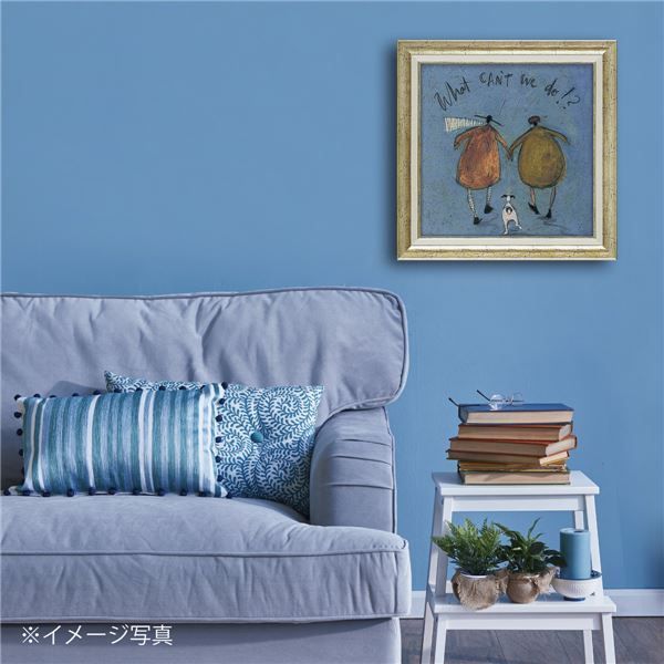 ユーパワー サム・トフト Gel加工 アートフレーム スクエア/Mサイズ 「どうすりゃいいんだ！？」