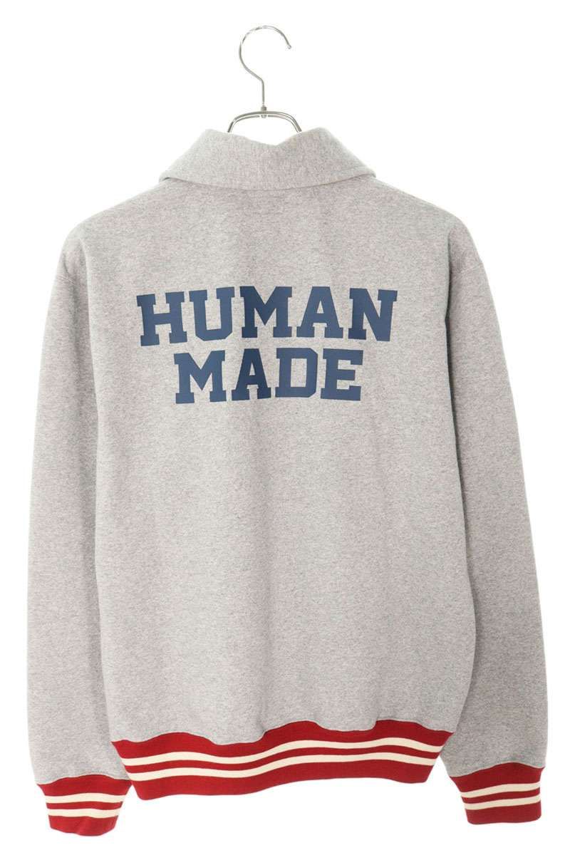 HUMAN MADEヒューマンメイド　スウェット　 ⭐️購入22時まで当日発送⭐️ ヒューマンメイド HM29CS007 ロゴパッチハーフジップスウェット メンズ