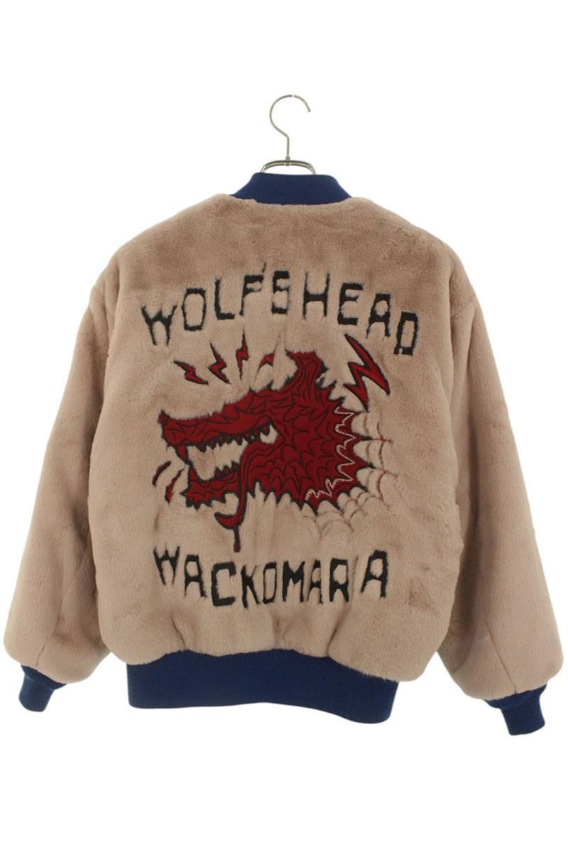 ワコマリア ×ウルフズヘッド WOLFS HEAD ファー ボンバー