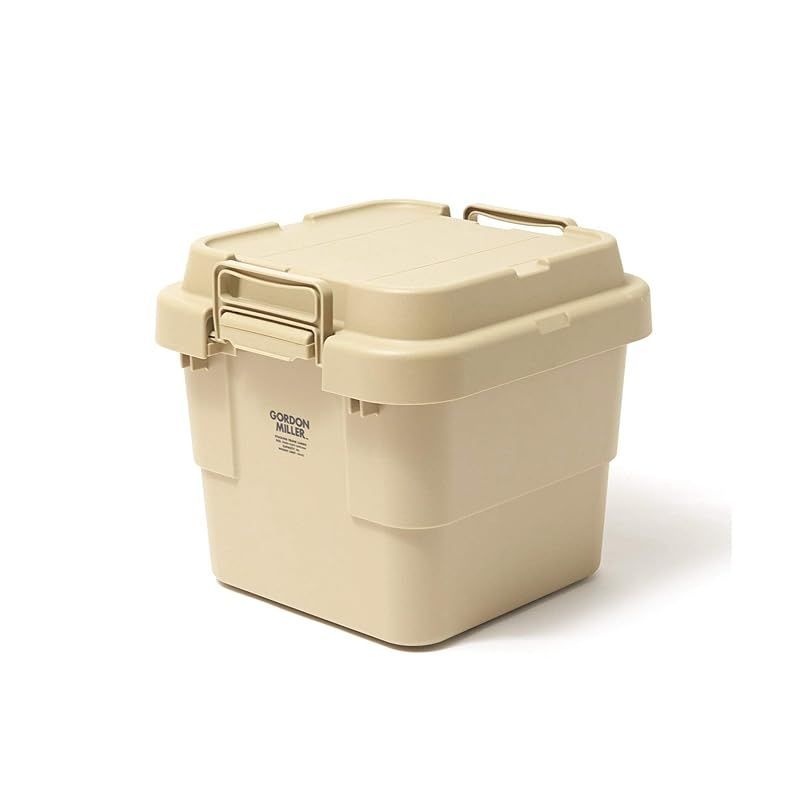 GORDON MILLER 車用 スタッキングトランクカーゴ 収納ボックス 30L コヨーテベージュ 蓋付き 屋外 座れる 大容量 1