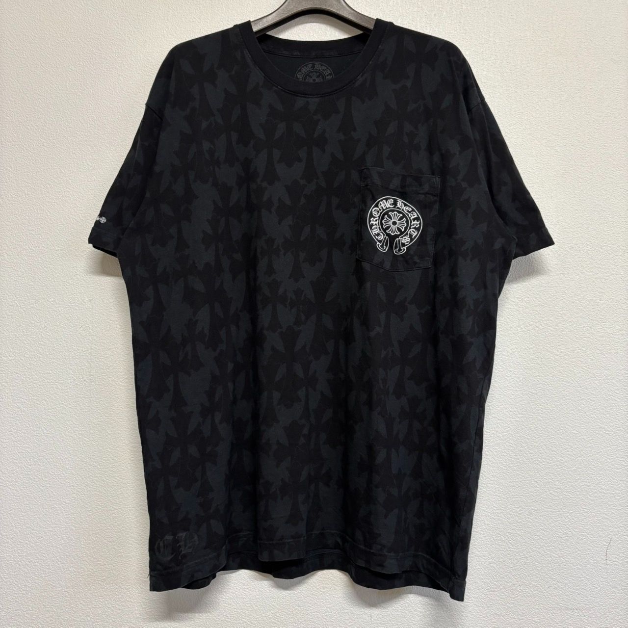 CHROME HEARTS Graveyard Cemetery Cross クロムハーツ 総柄 Scroll 