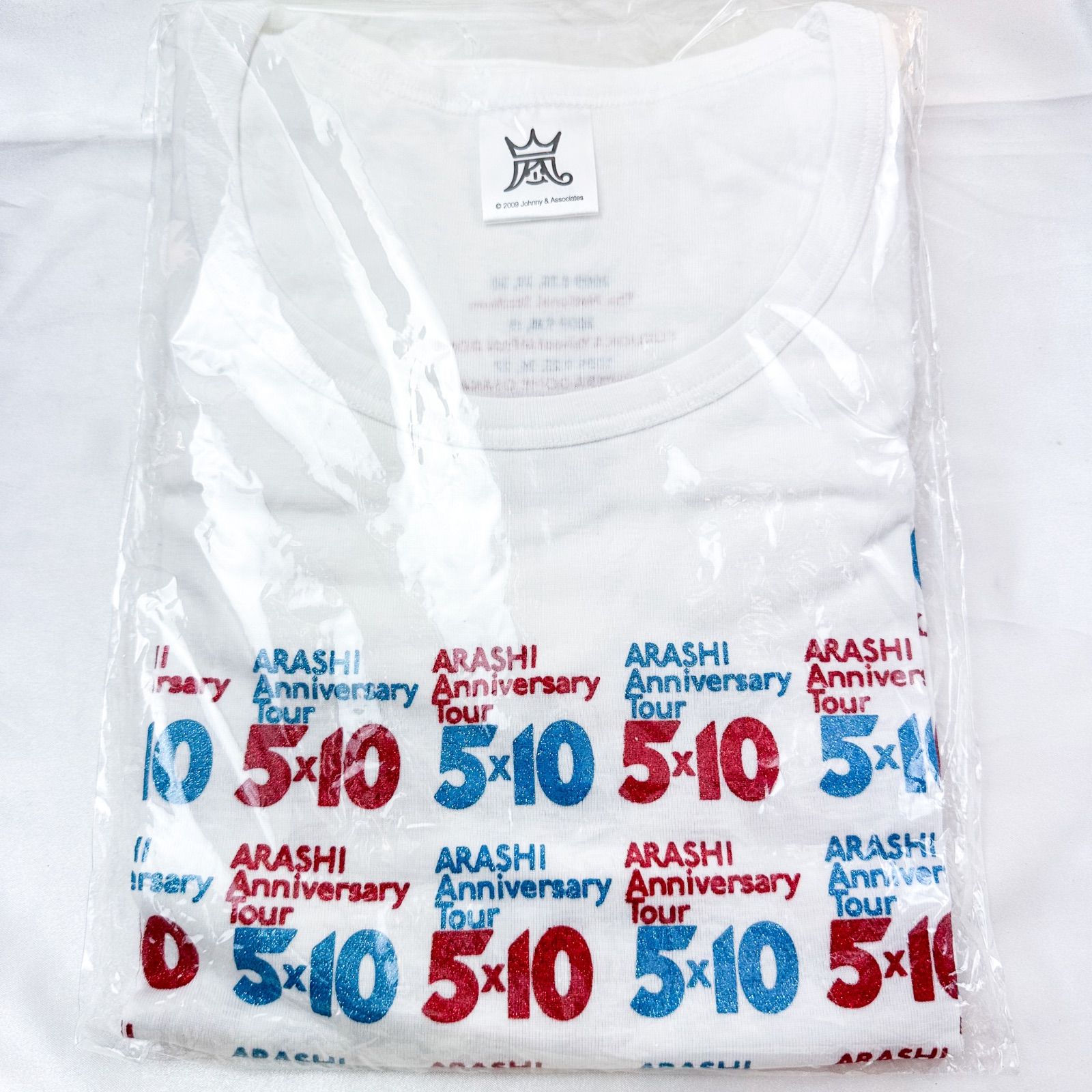 新品 開封のみ 嵐 5×10 ツアーグッズ 7分ロンT 七分袖Tシャツ - メルカリ