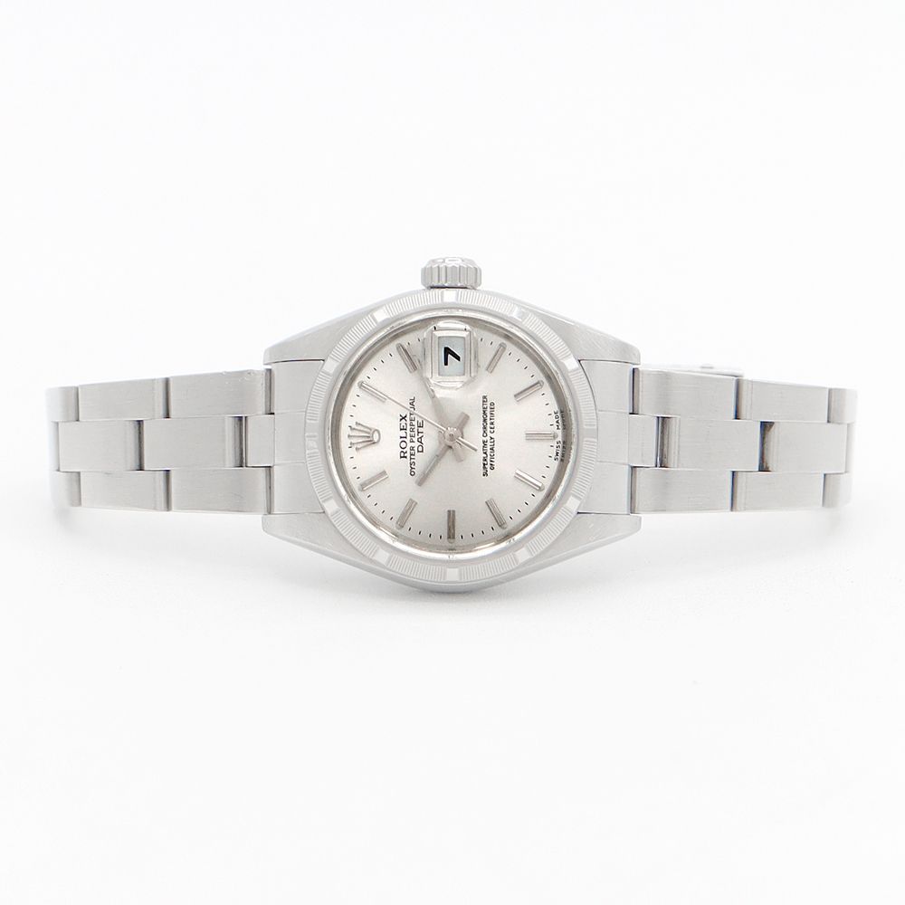 内部点検済 ROLEX ロレックス オイスターパーペチュアル デイト 79190 100ｍ防水 シルバー SS ステンレス レディース 自動巻き 【腕時計】【中古】【自社保証6ヶ月】 内部点検済 ROLEX ロレックス オイスターパーペチュアル デイト 79190