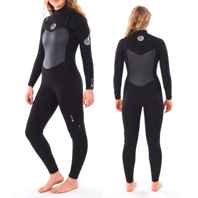 【RIPCURL/リップカール】WSTYFG WMNS FLASHBOMB 4/3mm GB STMR フルスーツ BLAC レディース ジップフリー ウエットスーツ