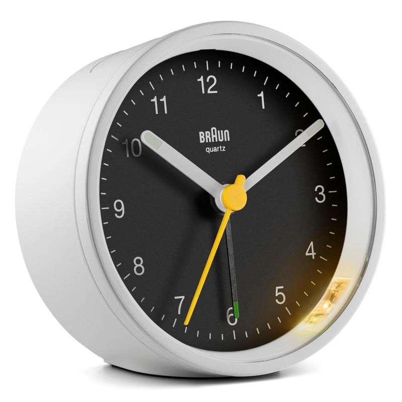 BRAUN ALARM CLOCK ブラウン アラーム クロック 時計 クロック ブラック 黒 ホワイト 白 置き時計 目覚まし時計 トラベル 旅行 BC012WB 並行輸入品