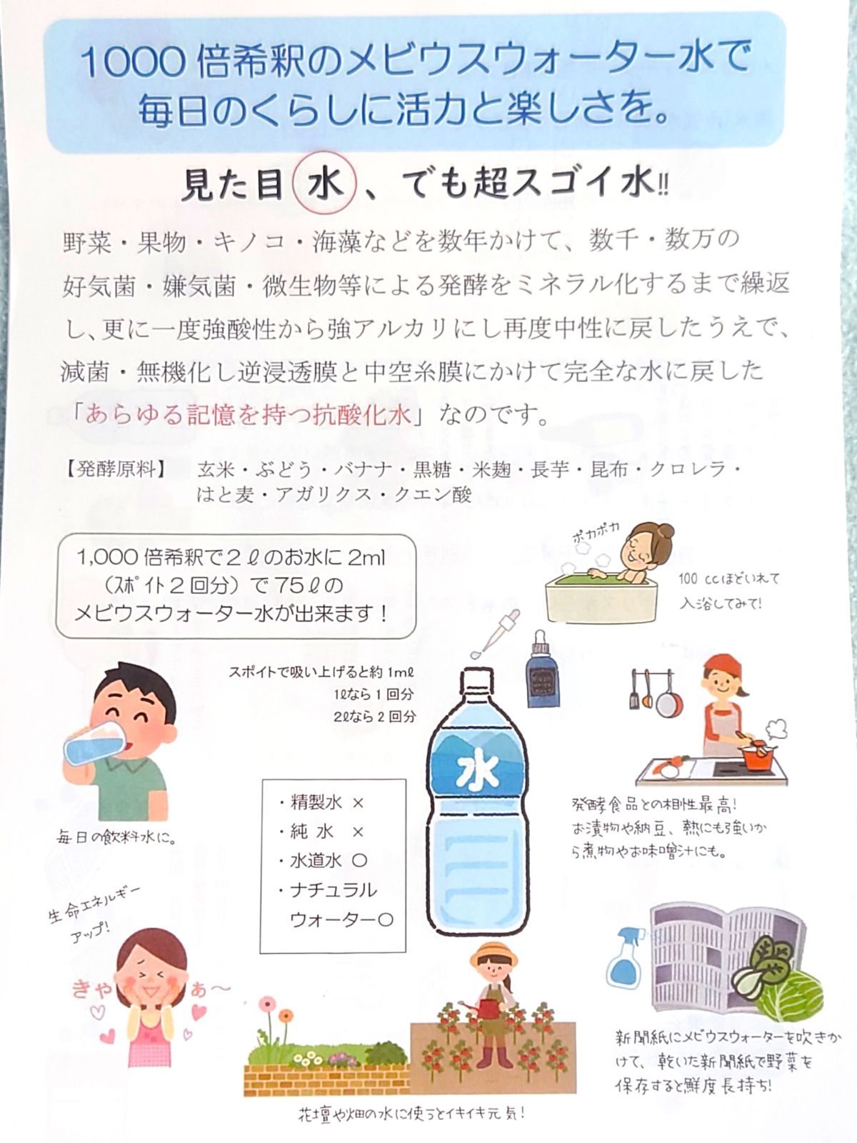 抗酸化水 機能性飲料