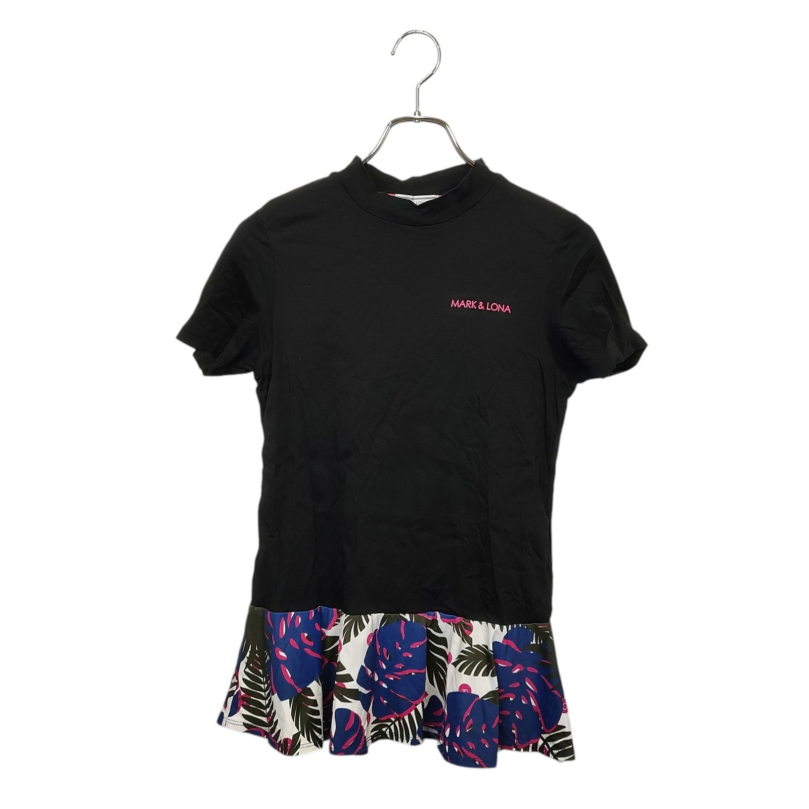 8711. 【未使用品】MARK&RONA 半袖 モックネック MARK&LONA マークアンドロナ モックネック半袖Tシャツ カモフラ