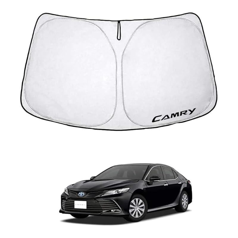 LEXLEYS トヨタ 新型カムリ AX70系 改良専用 フロント サンシェード CAMRY 遮光 カーテン シェード 日よけ 車 ワンタッチ 窓 ガラス カバー セット 車中泊 グッズ ドレスアップパーツ カーシェード