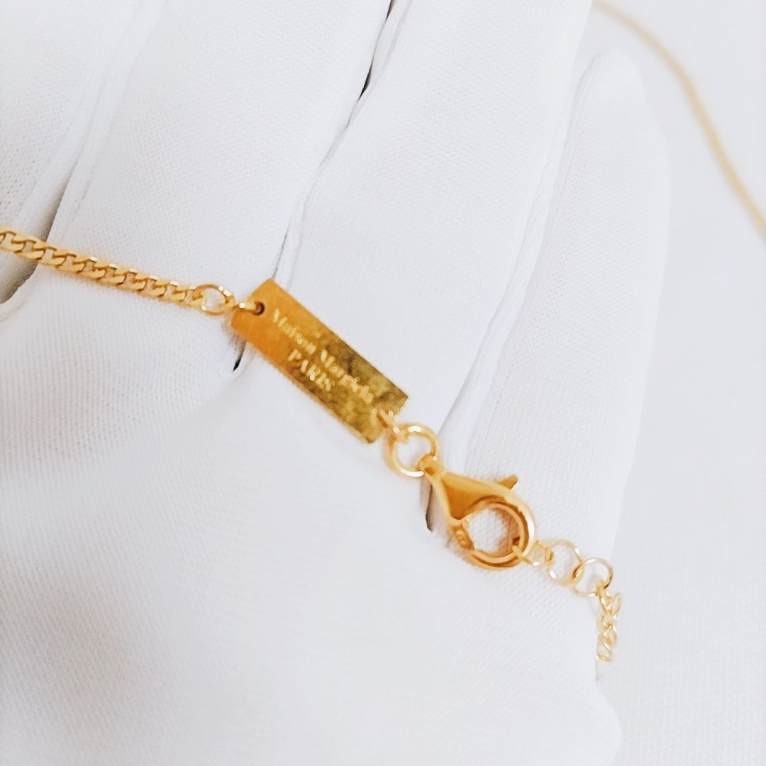 【訳あり】MAISON MARGIELA プレート ネックレス ナンバーロゴ 新品未使用※訳あり】MAISON MARGIELA プレート ネックレス
