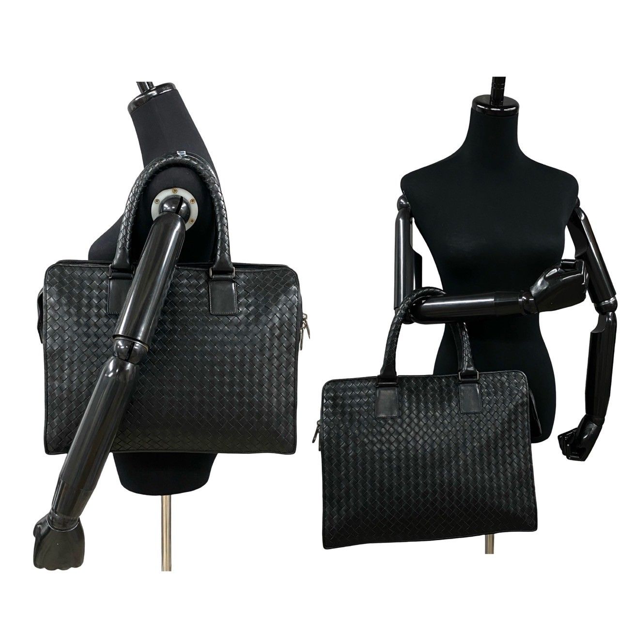 極 美品 BOTTEGA VENETA ボッテガ ヴェネタ イントレチャート レザー