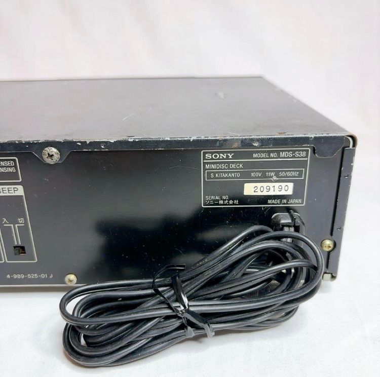 【希少☆レア】コンパクトMDデッキ SONY ソニー MDS-S38 希少☆レア】コンパクトMDデッキ SONY ソニー MDS-S38 希少 レア