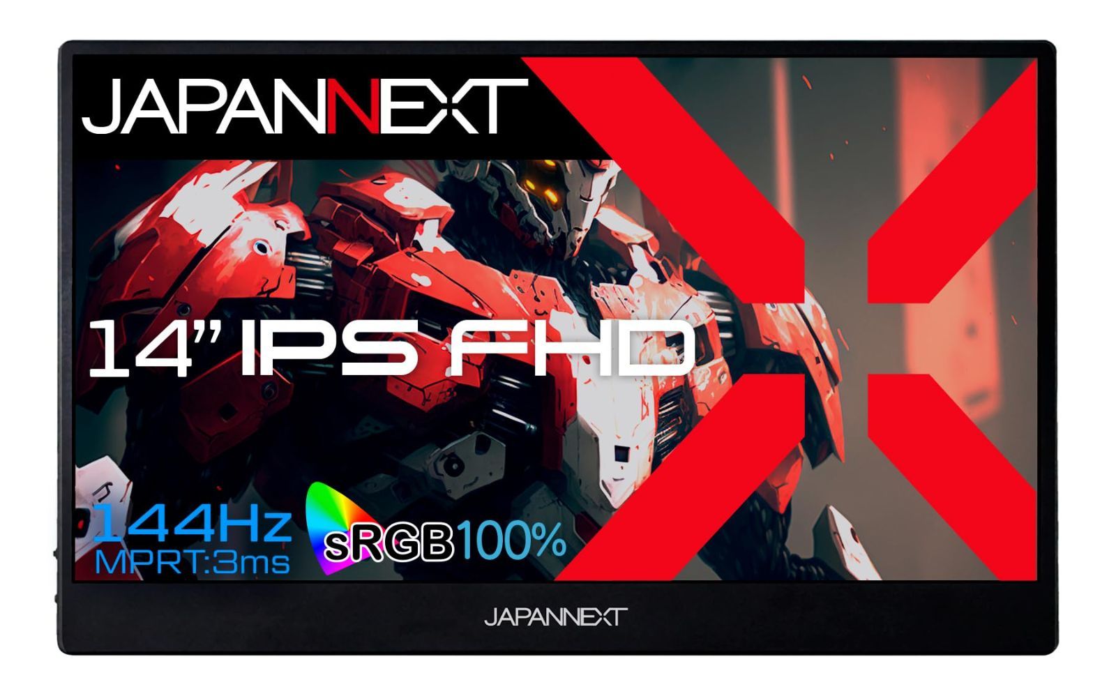 14インチ モバイルモニター IPS パネル フルHD 1920x1080解像度 スマートケース付き USB|Type JAPANNEXT C|MAC PC対応|スピーカー内蔵 | sRGB | 非光沢 JN-MD-14i144F