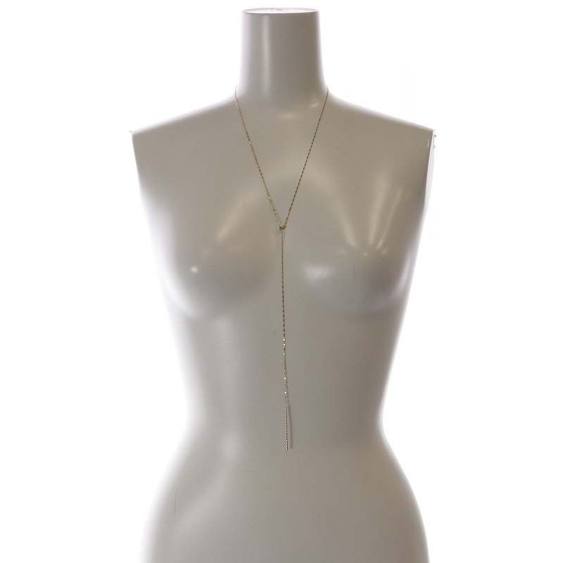 現行品 take-up k10 ロングネックレス TAKE-UP ネックレス K10 Y字キラ