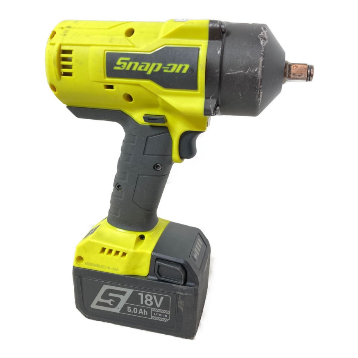 Snap-on スナップオン 18V コードレスインパクトレンチ （バッテリ1個・充電器付） CT9050 イエロー - メルカリ