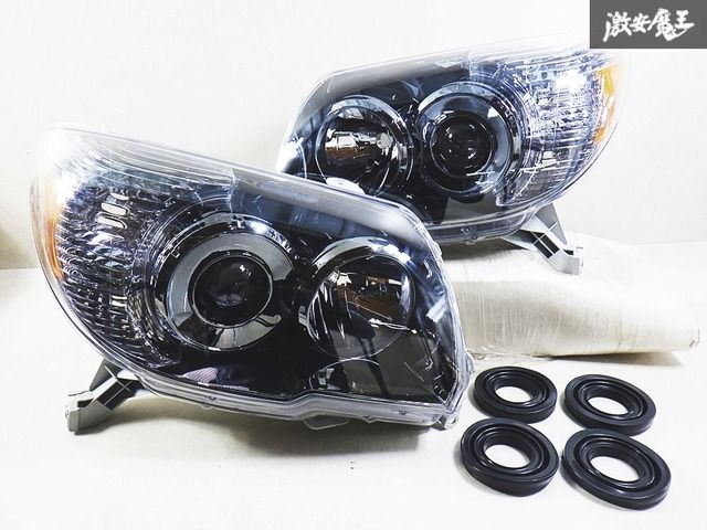 【新品 未使用】社外品 TRN210W TRN215W GRN215W 後期 ハイラックス サーフ ハロゲン クロームメッキ ヘッドライト ヘッドランプ  棚2H11