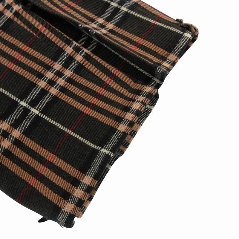 d*3様 36　BURBERRY BLUE LABEL　ブラウン×赤チェックのス d*3様 36 BURBERRY BLUE LABEL ブラウン×赤チェックのス
