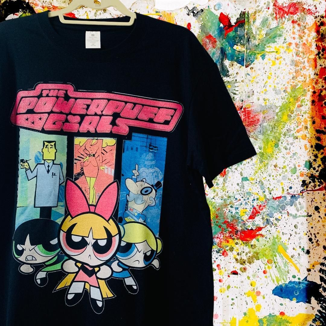 パワパフガールズ レトロ リプリント Tシャツ 半袖 メンズ 新品 個性的 