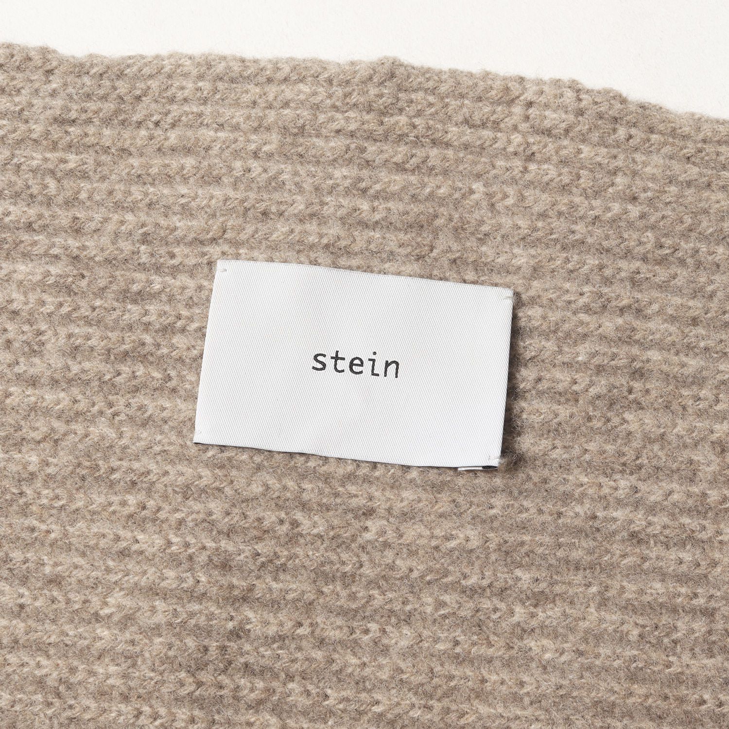 stein シュタイン マフラー ヘザーベージュ | 2WAY リブ編み ウール ニット マフラー スリーブ (Hand Knit Muffler Sleeves) | 日本製 | ブランド ファッション アイテム 小物【メンズ】【中古】 stein シュタイン マフラー ヘザーベージュ | 2WAY リブ編み ウール