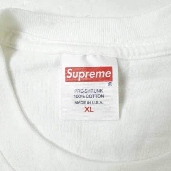 SUPREME シュプリーム 23SS アメリカ製 Crown Tee クラウンTシャツ XL WHITE 半袖 WEEK18 MADE IN USA トップス【SUPREME】