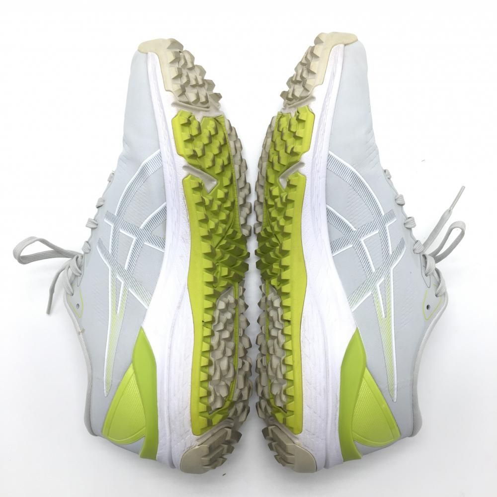 asics - 【美品】アシックス ゴルフシューズ ライトグレー×ライムグリーン系 スパイクレス 1111A243 メンズ 28.5 ゴルフウェア asics 美品】アシックス ゴルフシューズ ライトグレー×ライムグリーン