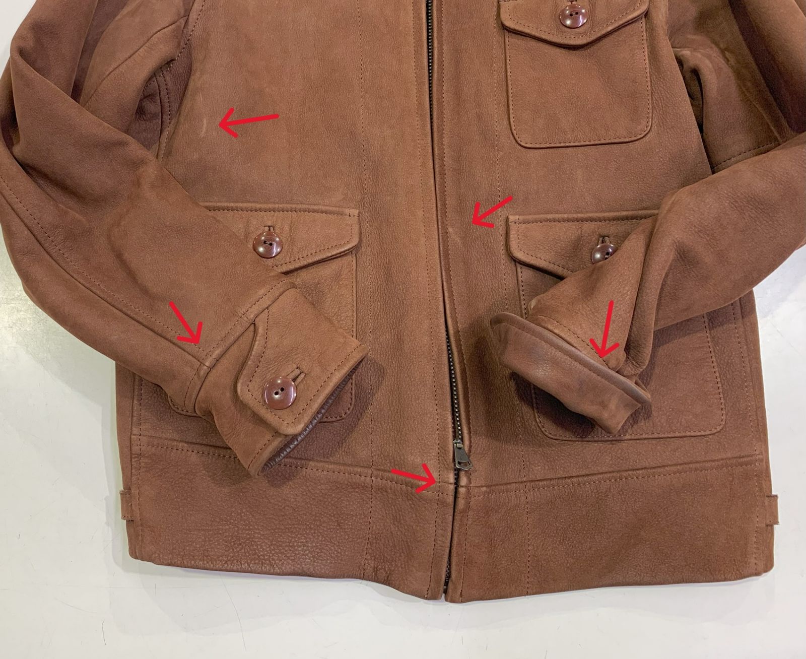 RATS ラッツ 12RJ-1006 COW NUBUCK CORSAC LEATHER JACKET コサック 