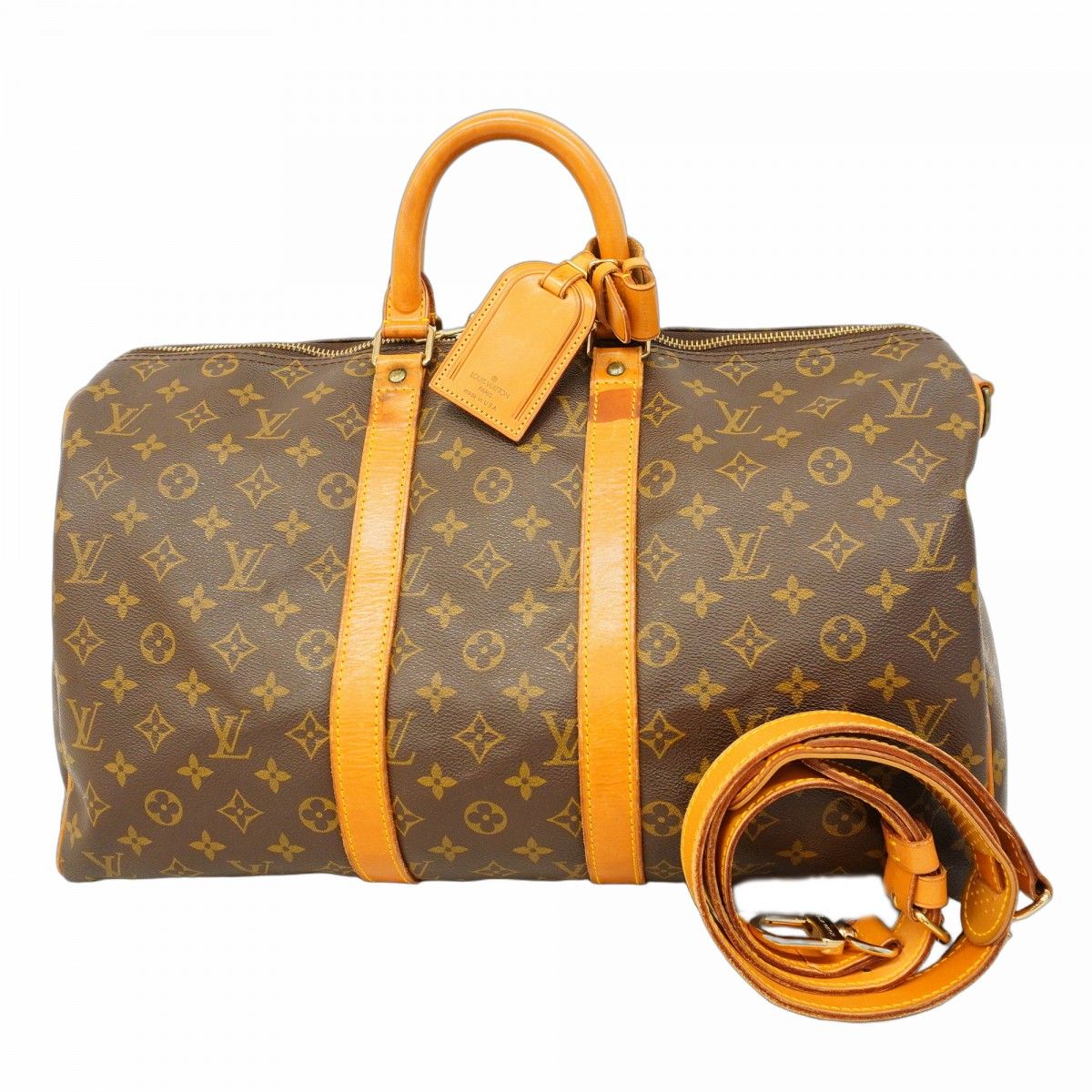 LOUIS VUITTON キーポル45 エピ エピ ジパングゴールド レザー ライト  