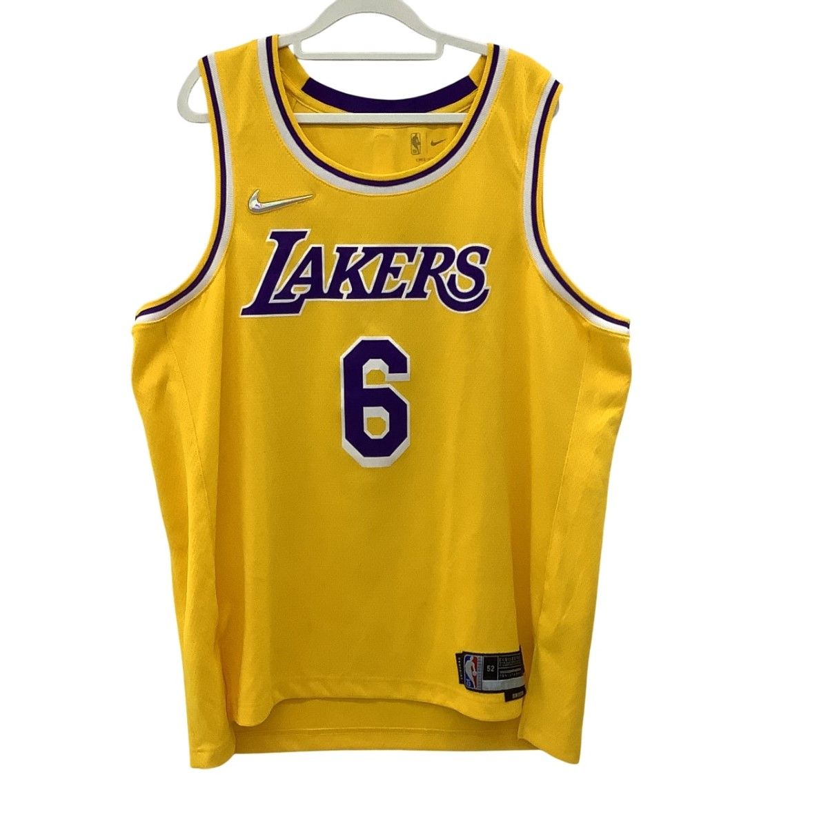 NIKE ナイキ ロサンゼルス レイカーズ LAKERS ♯6 JAMES タンクトップ SIZE XL イエロー×ブルー